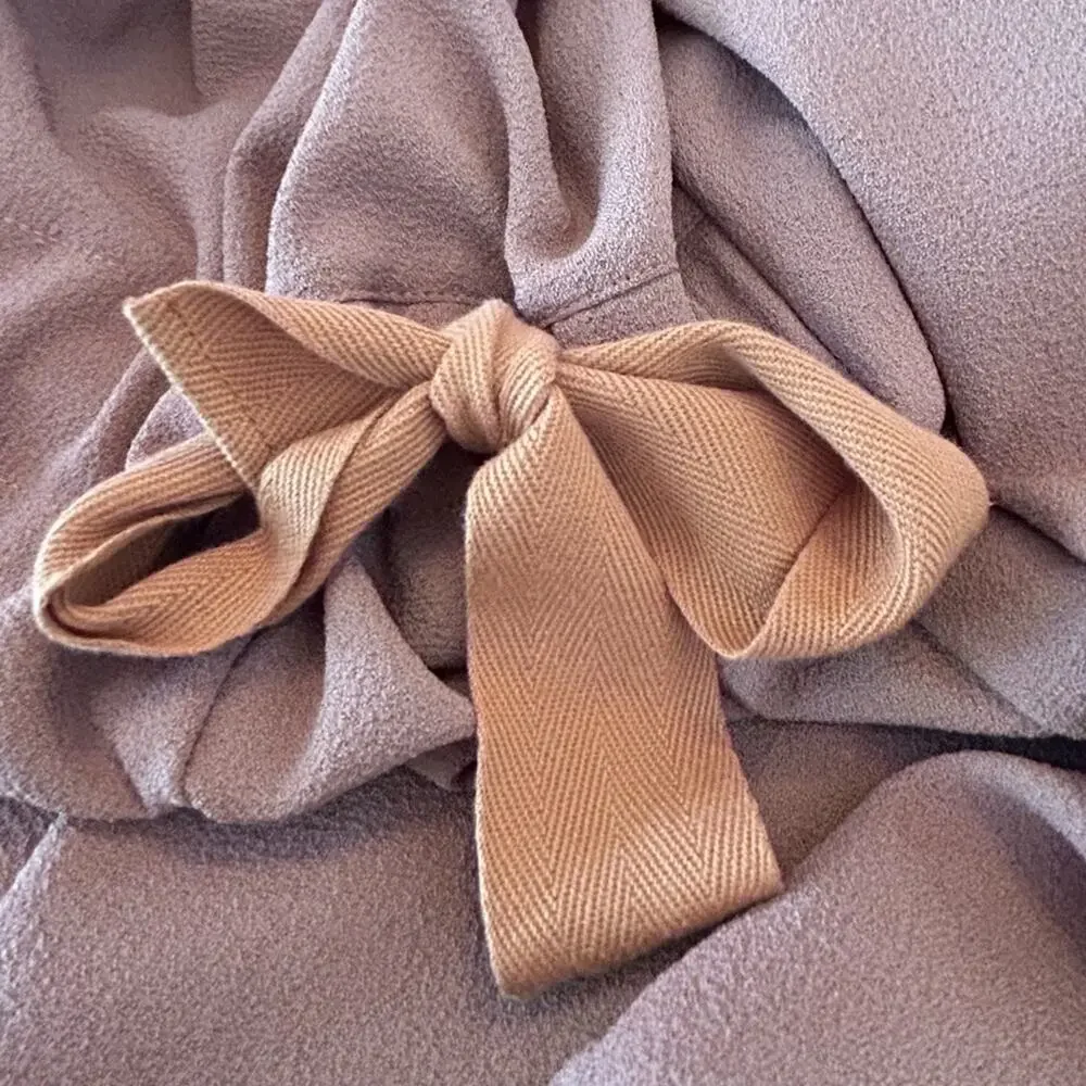 See by Chloe Dusty Pink Bow Tie Shift Mini Dress Size 36 US 4